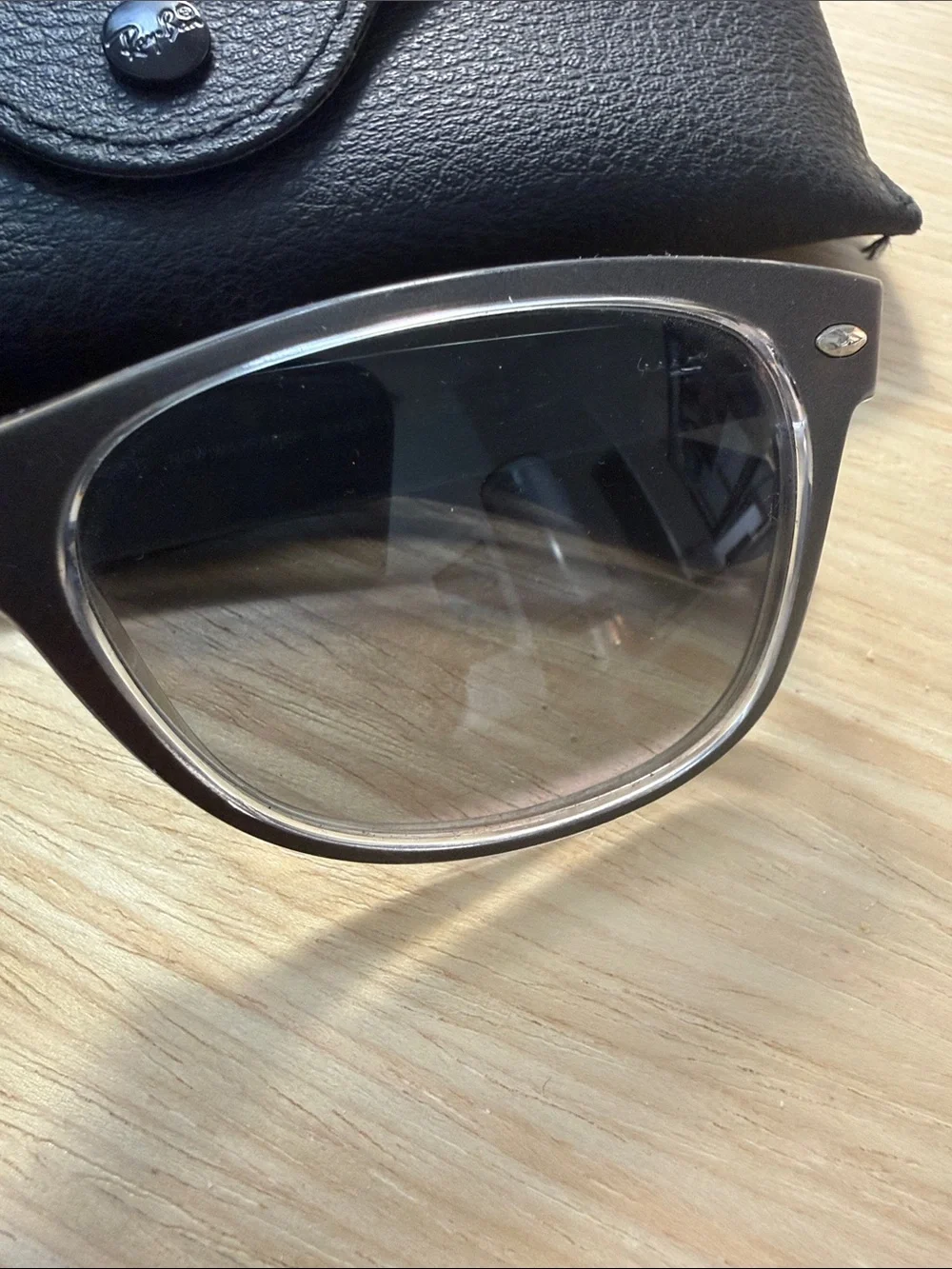 Ray-Ban Wayfarer Sunglasses in Black and Gray Gradient